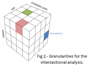 Granularities for the intersectional analysis