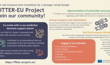 Leaflet with instructions to join the community